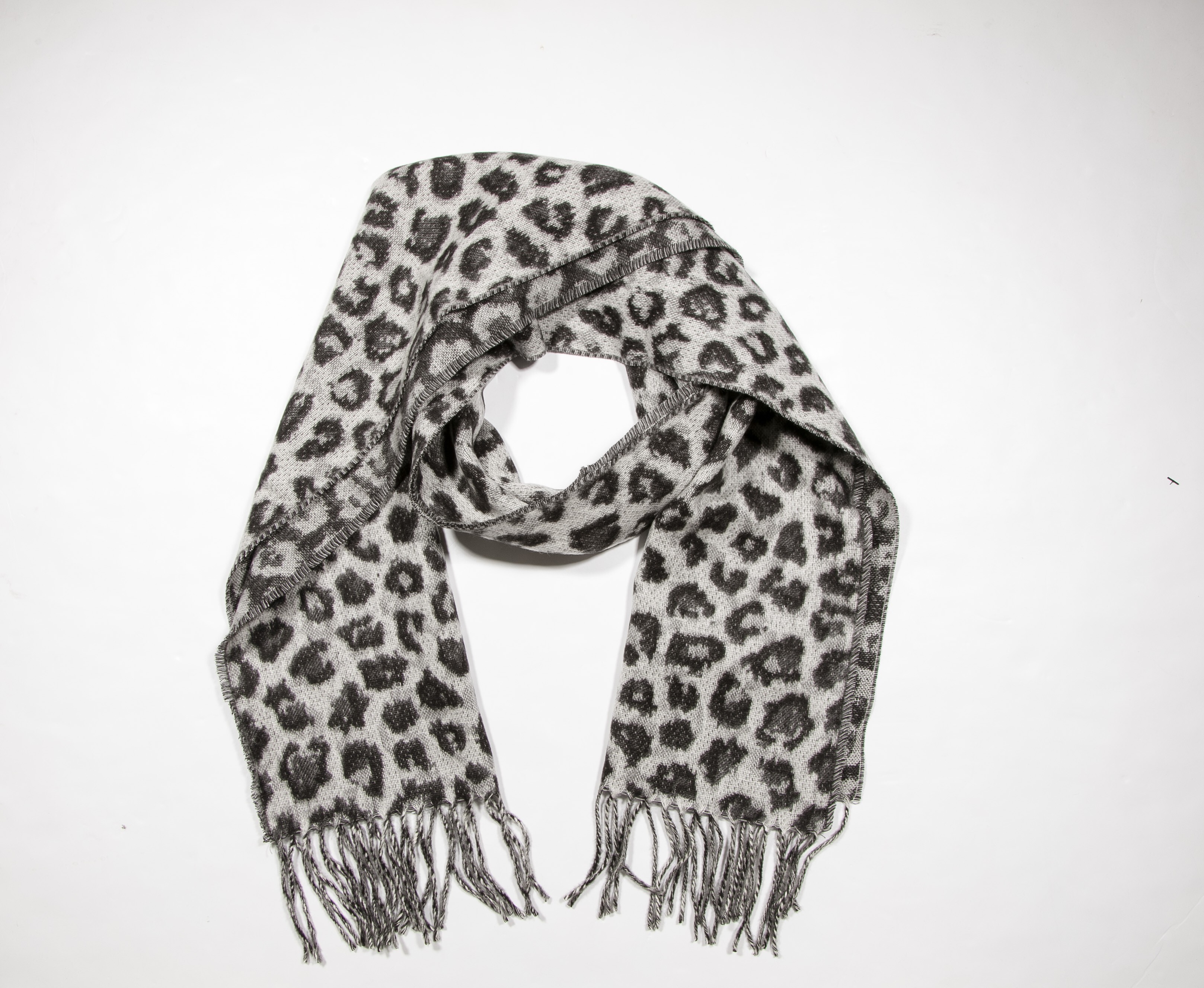 V. FRAAS - Unisex's Cashmink LEOPARD PRINT 30X180CM