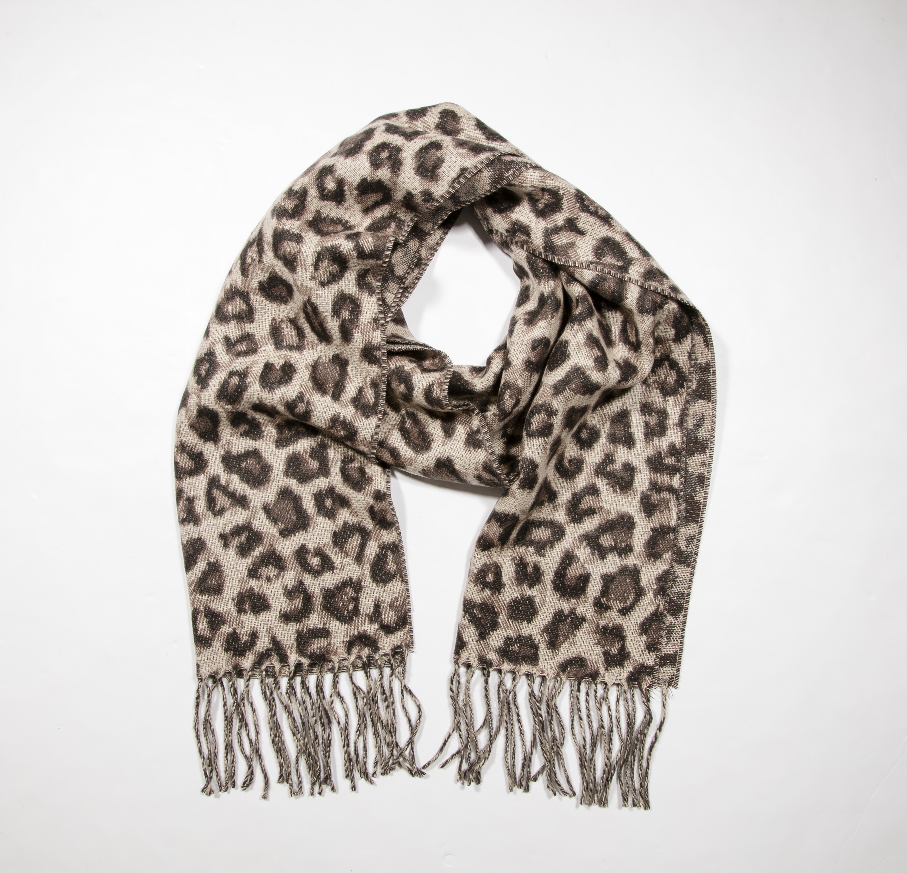 V. FRAAS - Unisex's Cashmink LEOPARD PRINT 30X180CM