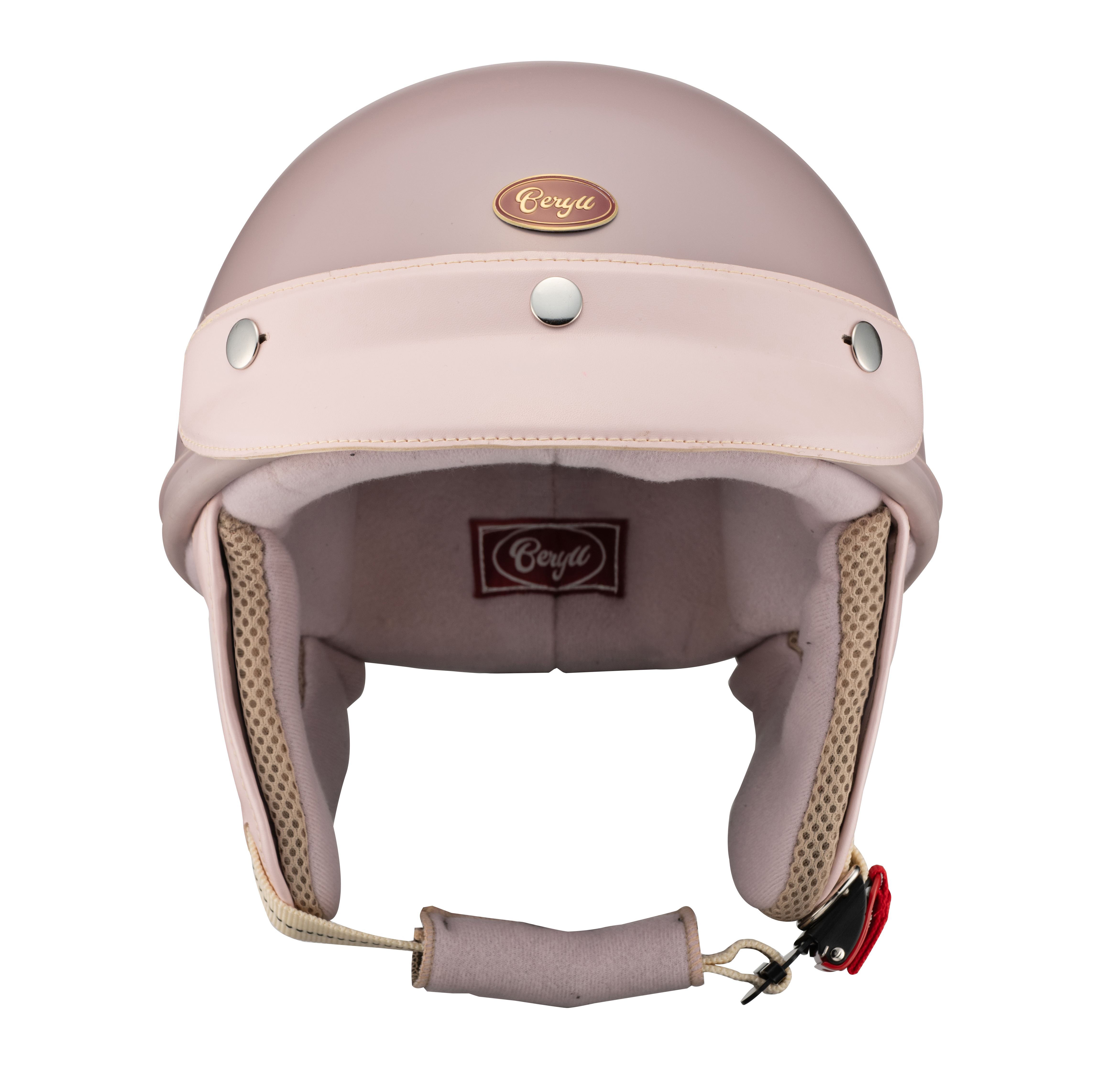 半罩 Beryll One Tone 啞光煙燻玫瑰粉 帽簷款