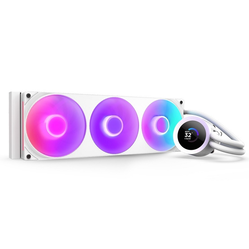 NZXT 恩傑 Kraken Plus 360 RGB 白色一體式水冷散熱器 360mm