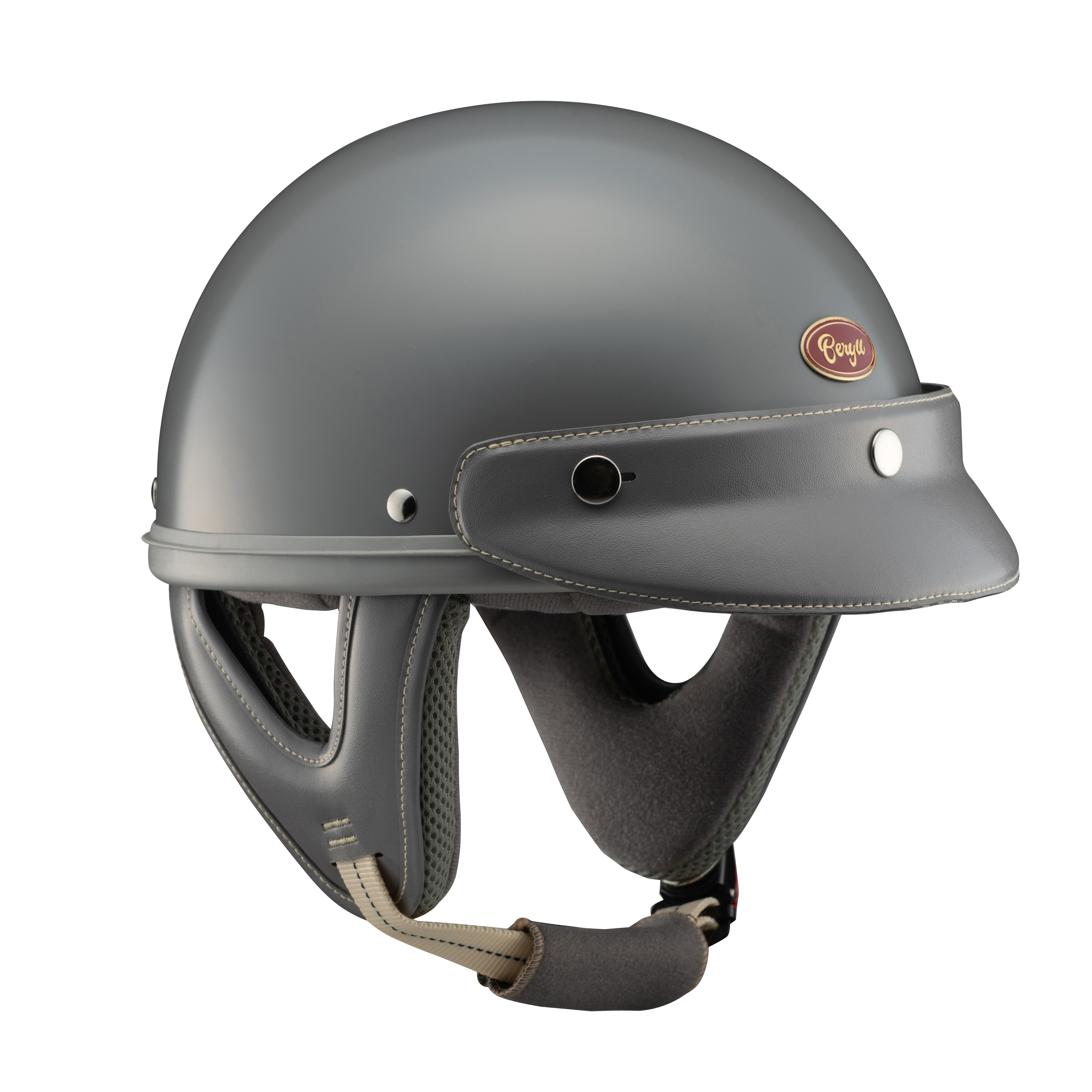 半罩 Beryll One Tone 啞光岩泥灰 帽簷款