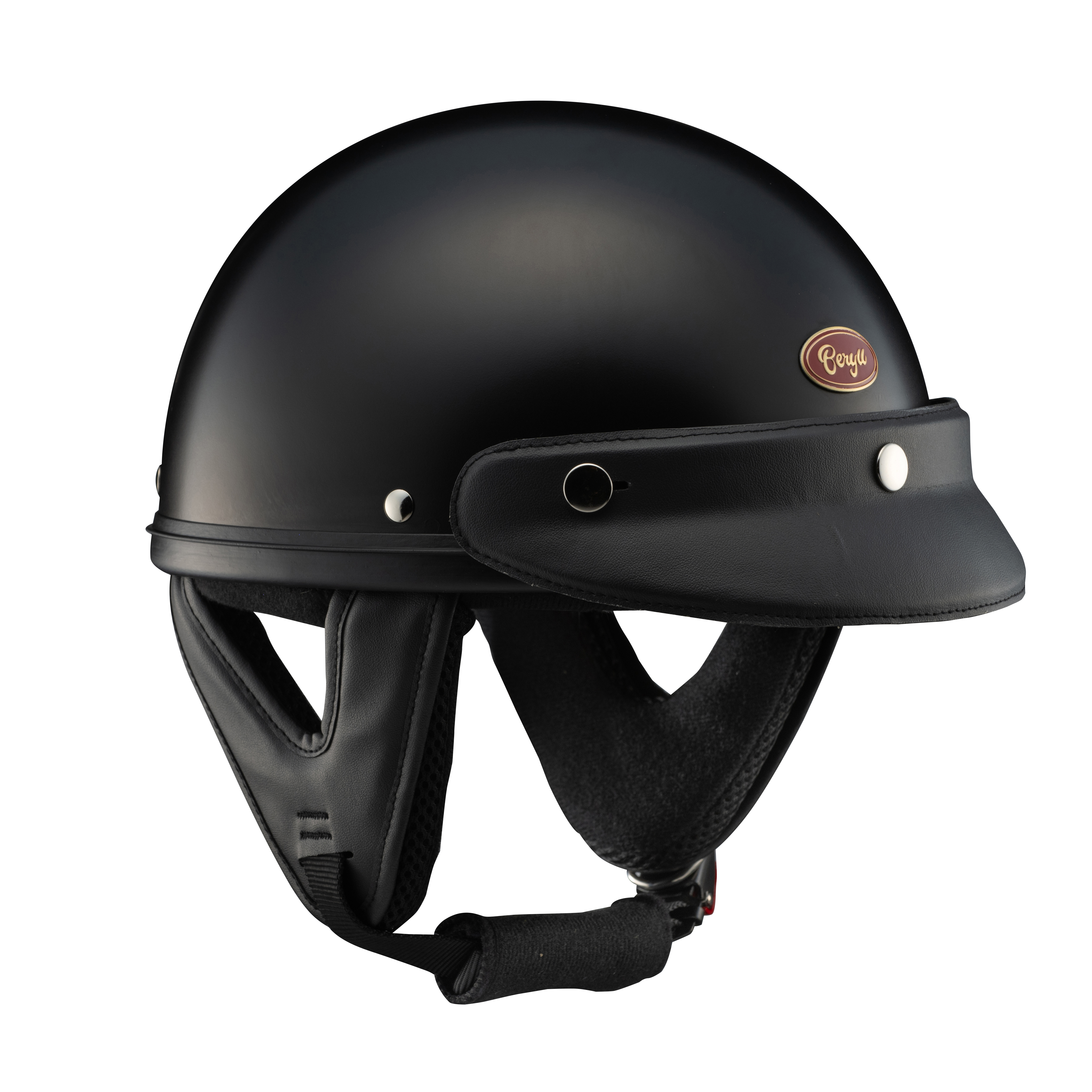 半罩 Beryll One Tone 啞光黑 帽簷款