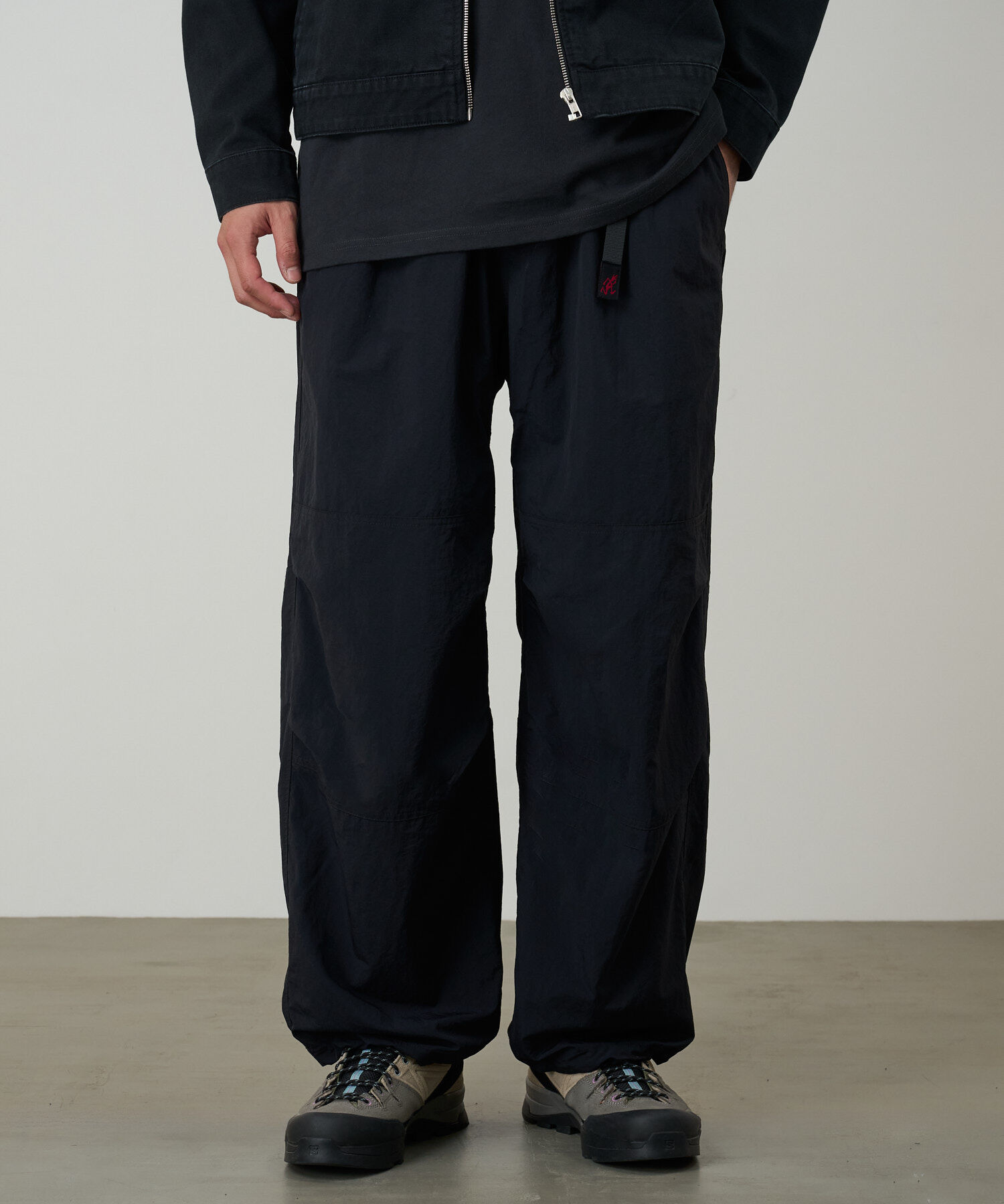 GRAMICCI｜NYLON PANELED TREK PANT"BLACK"