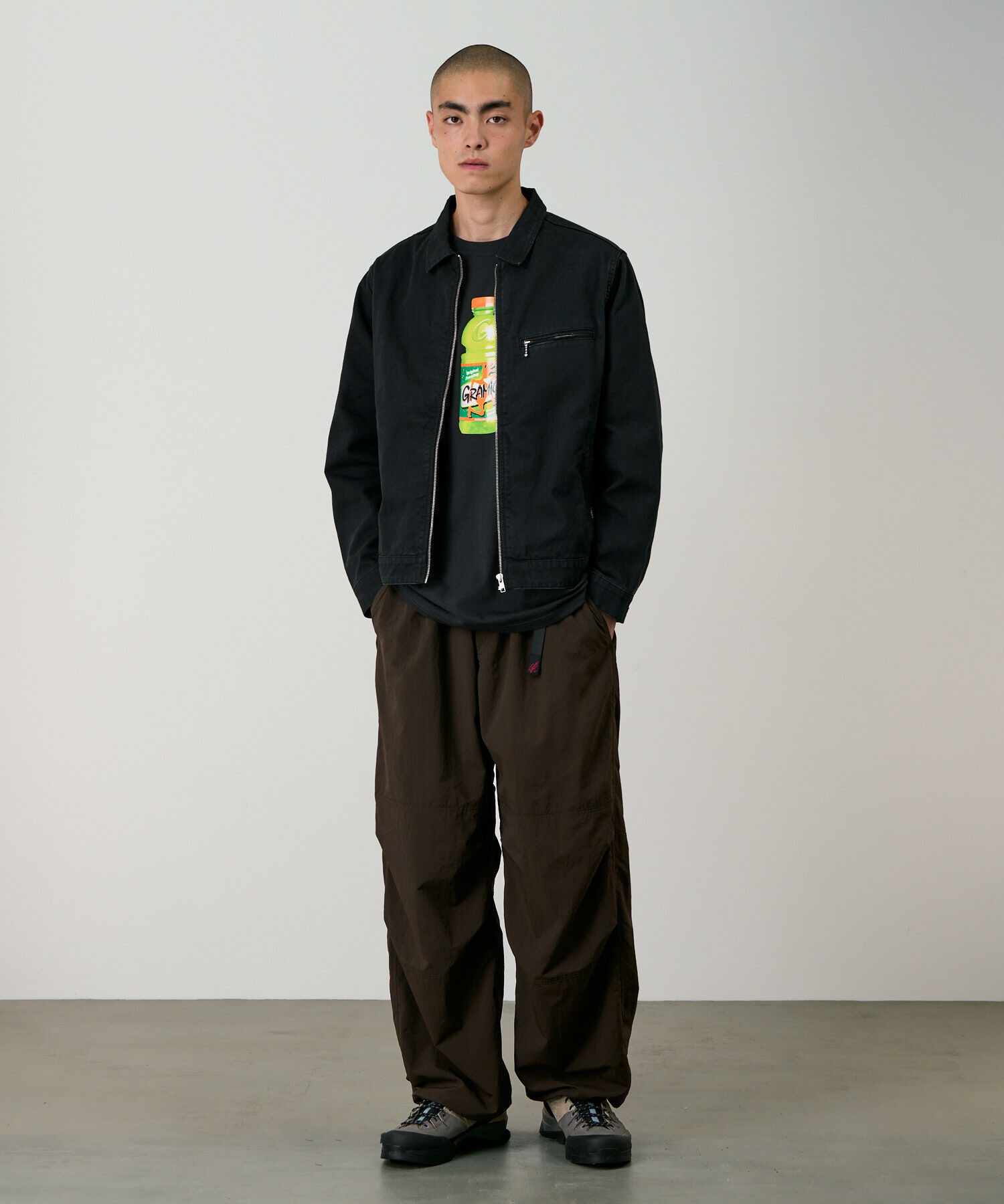 GRAMICCI｜NYLON PANELED TREK PANT"CHOCOLATE"