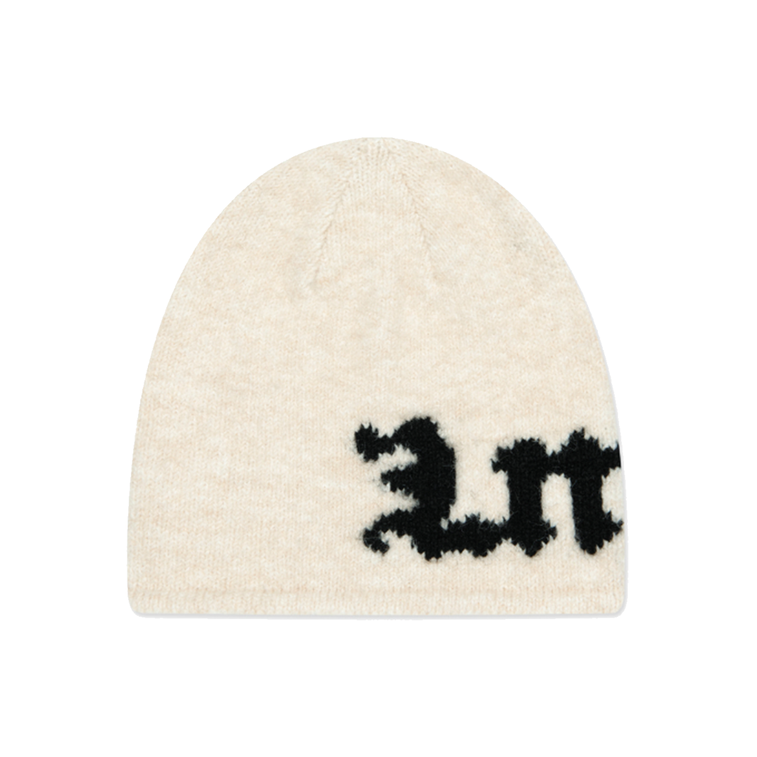 LMC 25FW GOTHIC NAME KNIT BEANIE 歌德字針織毛帽 | FLOMMARKET