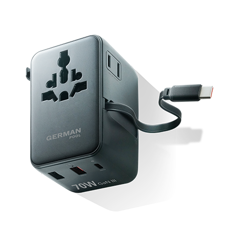 德國寶 70W PRO X GaN III 旅行充電插座, 出國行程必備