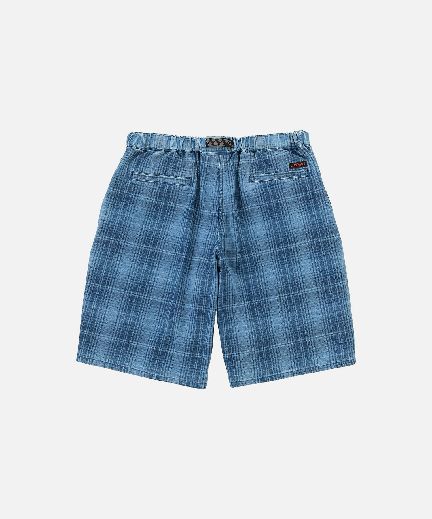 GRAMICCI｜LAGOON SHORT DENIM PLAID "INDIGO CHECKERED PLAID"