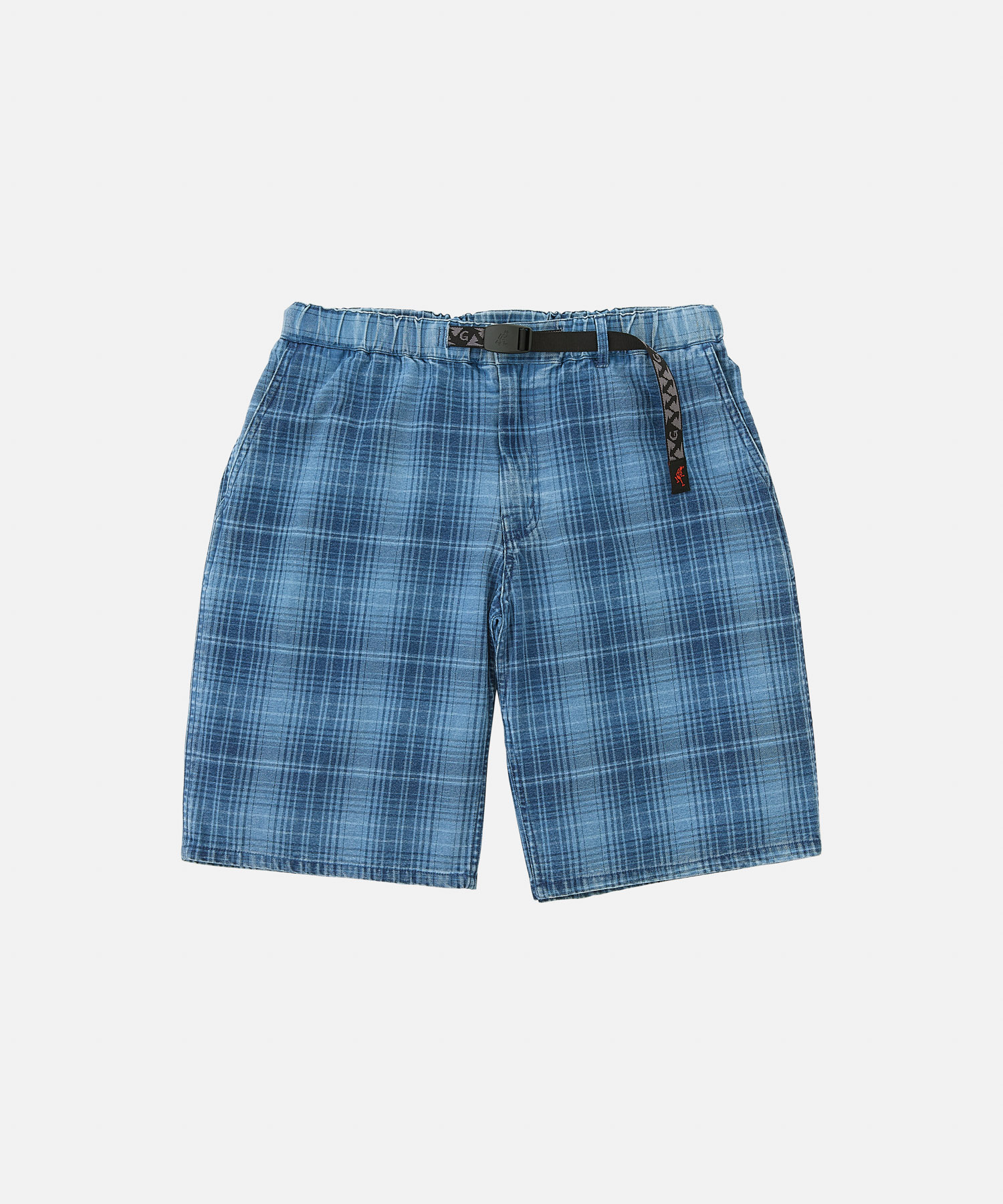 GRAMICCI｜LAGOON SHORT DENIM PLAID "INDIGO CHECKERED PLAID"