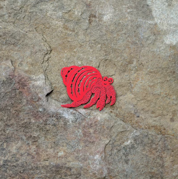 麥麥動物園 寄居蟹 紙雕書籤｜MARK TAIWAN 臺灣