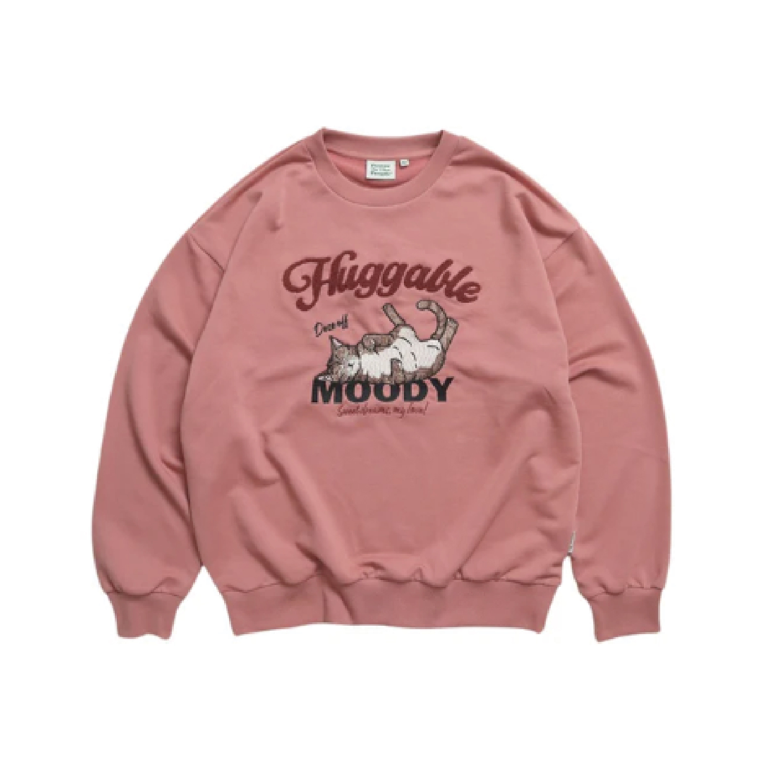 【 Power To The People｜慵懶貓咪刺繡大學TEE - 2色 】