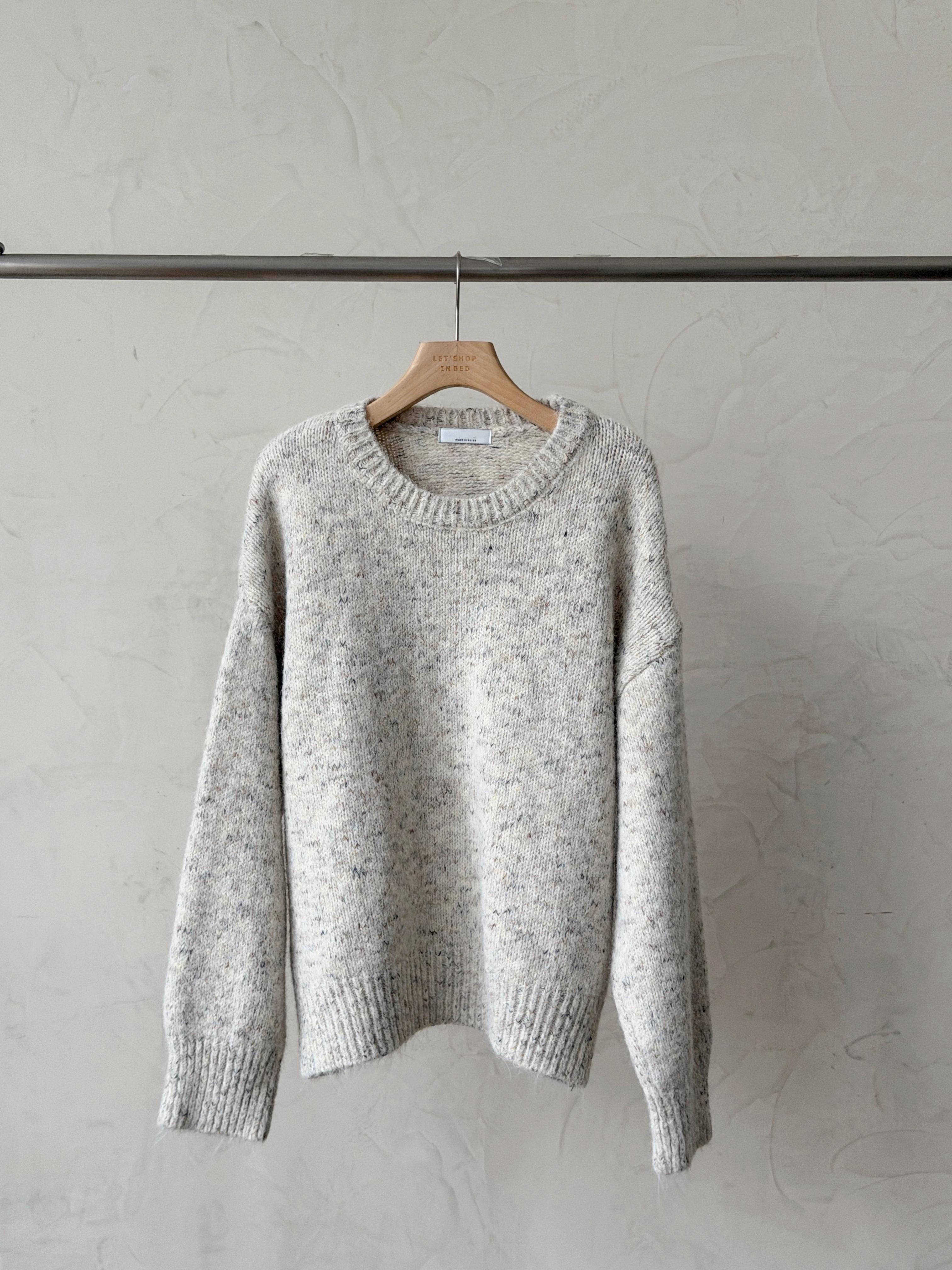 KR448 回歸款！拼冷曲奇圓領冷衫-4色