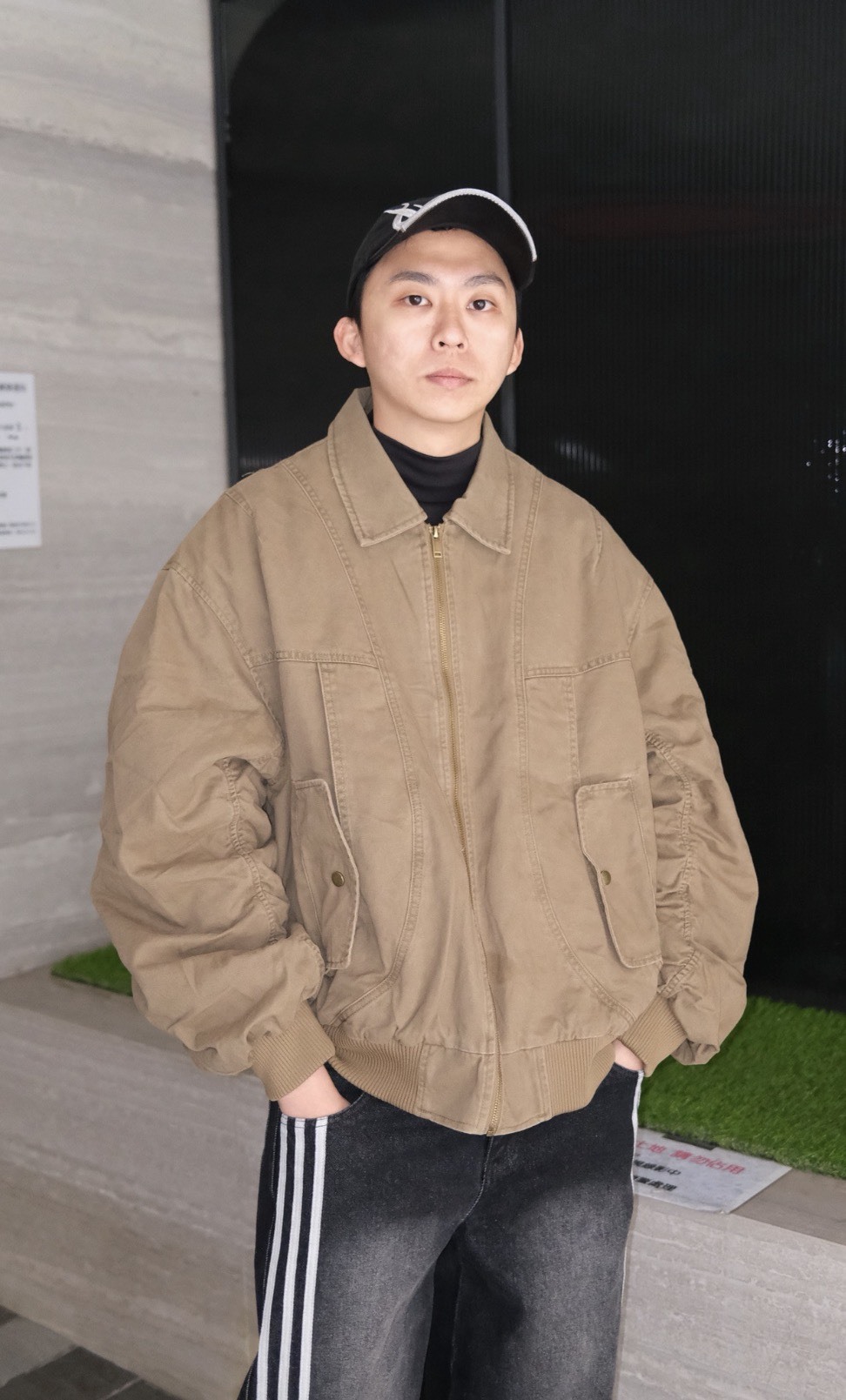 水洗做舊立體外套