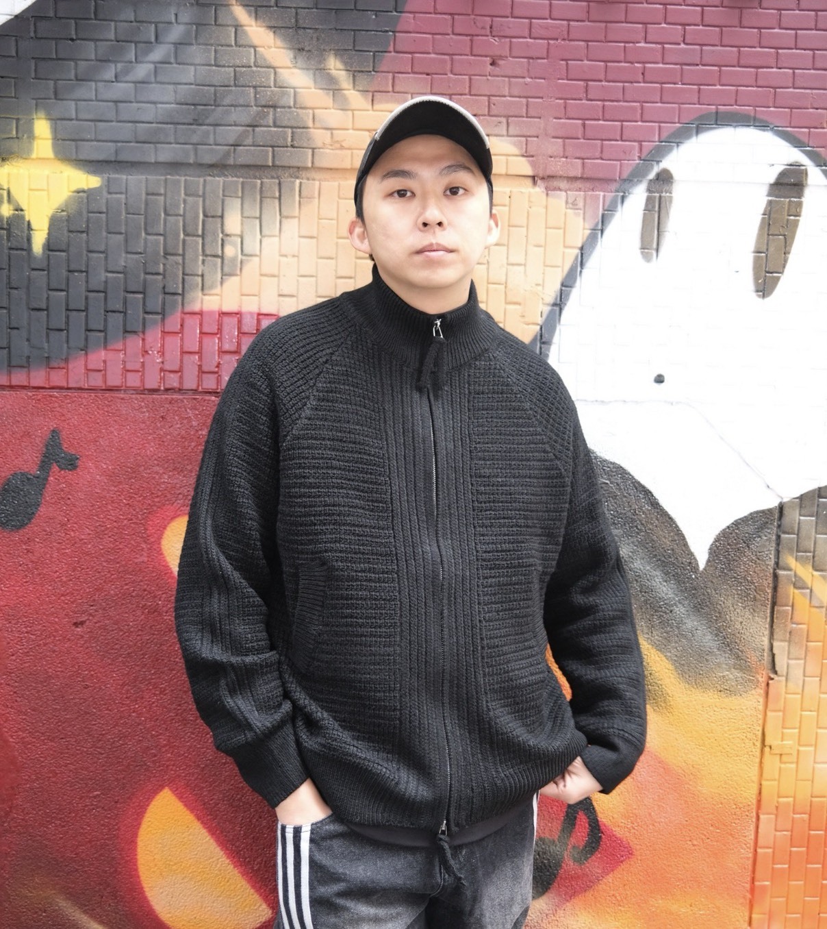 立領拉鍊針織外套