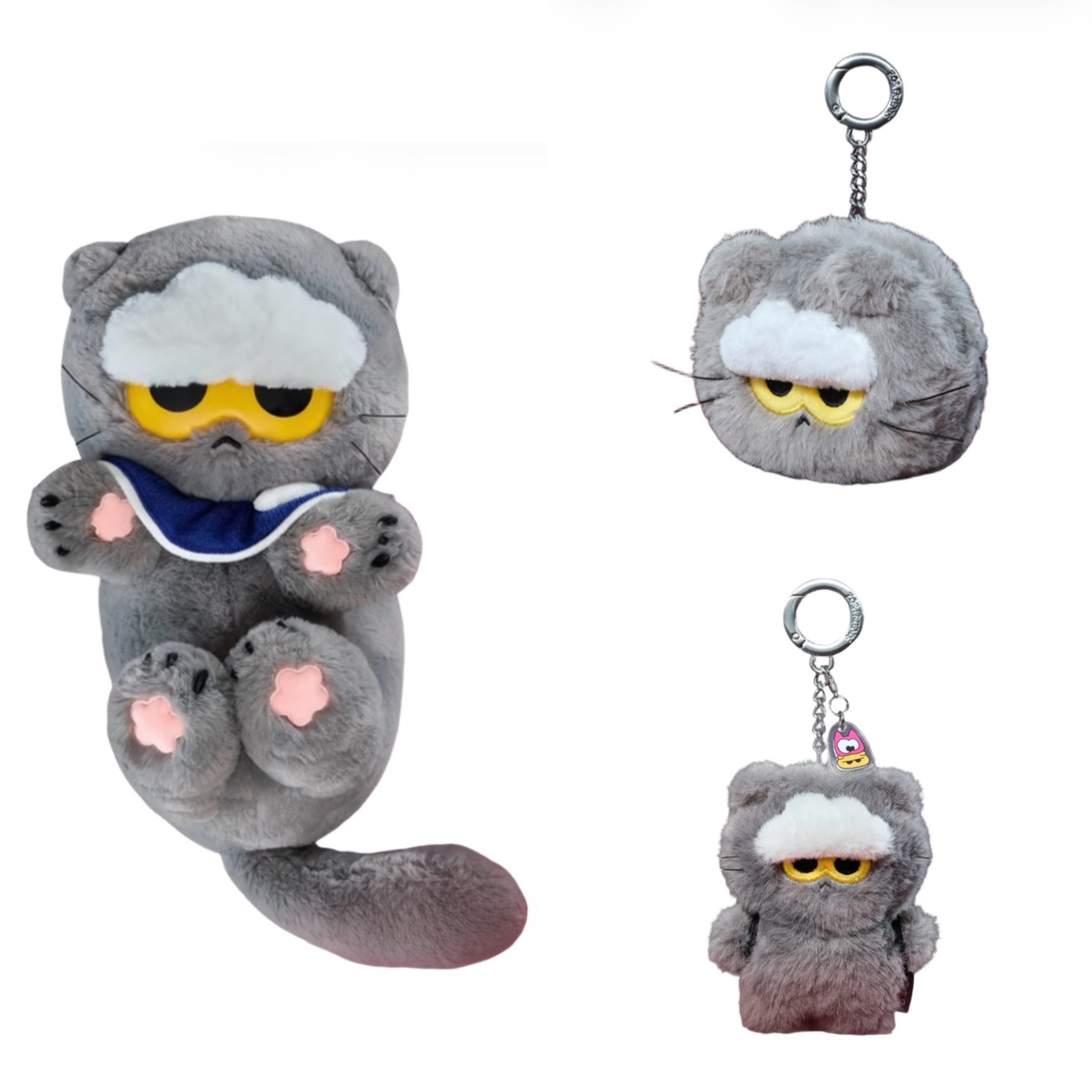 Zoa&Friends GD權志龍聯名背書包貓咪鑰匙圈/零錢包/側躺中貓