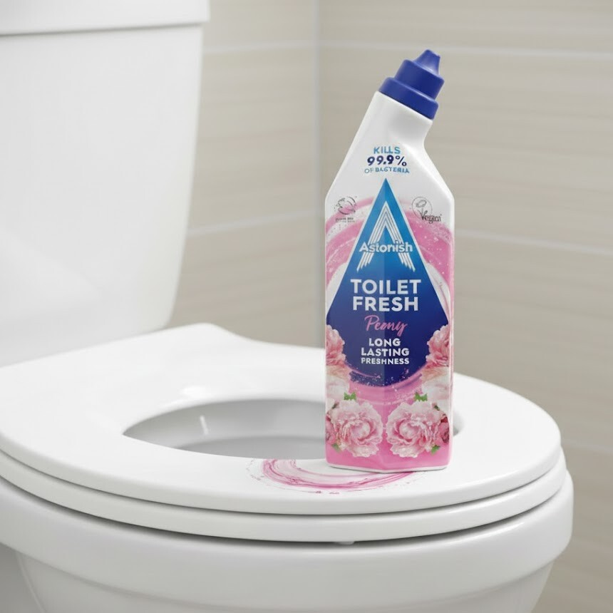 英國 ASTONISH 浴廁清潔凝膠 牡丹 750ml