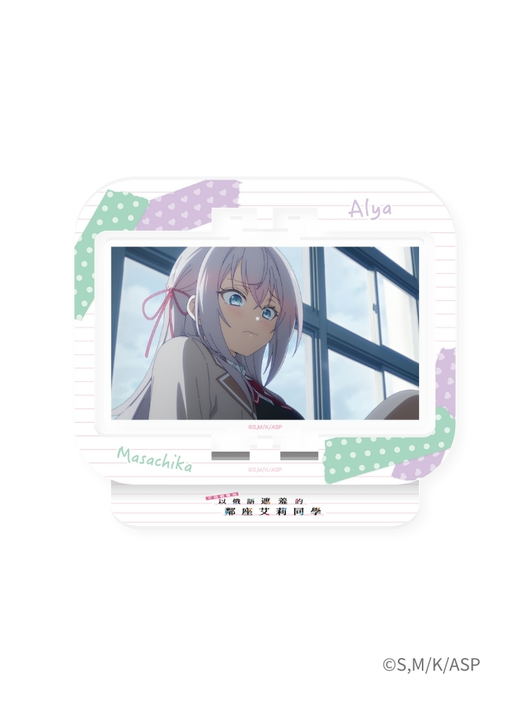 不時輕聲地以俄語遮羞的鄰座艾莉同學 劇照旋轉壓克力牌 艾莉