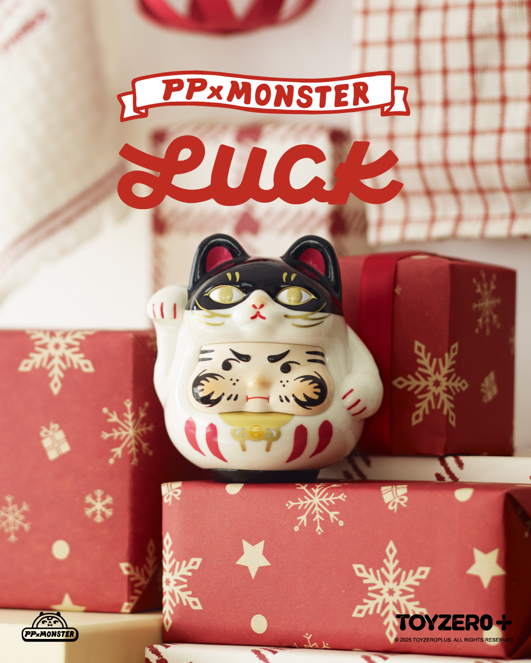 PP X MONSTER - 100% 幸運賓士貓達摩