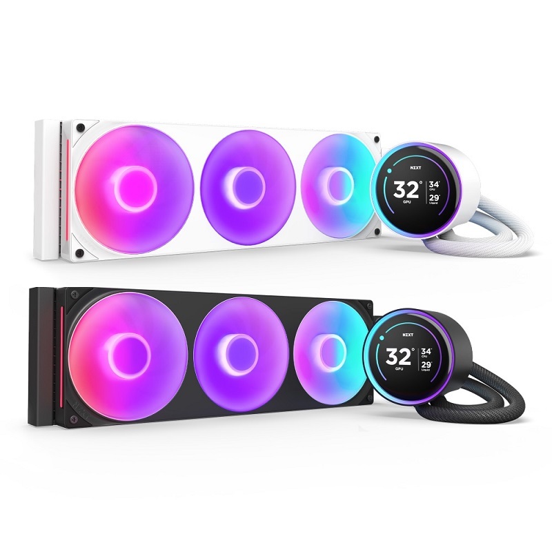 NZXT 恩傑 Kraken Elite 360 RGB 360mm一體式水冷散熱器 黑色/白色