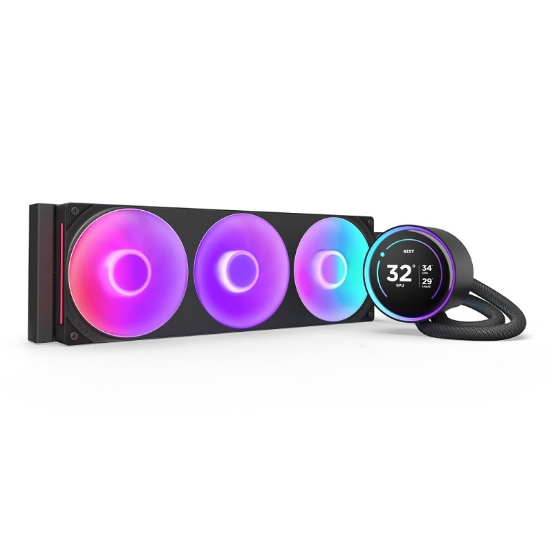 NZXT 恩傑 Kraken Elite 360 RGB 360mm一體式水冷散熱器 黑色/白色
