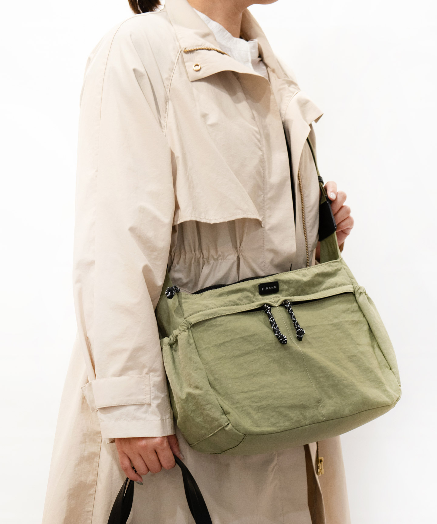 【直播】FIRANO LX012236 防水輕便水洗尼龍單肩包 + 手提包套裝 (303256)