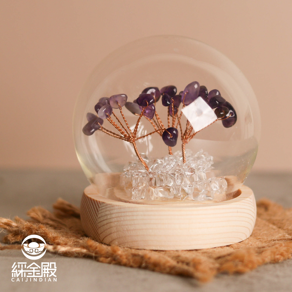 水晶許願發財樹-紫水晶｜過爐加持｜招財樹｜正能量｜財運【綵金殿】