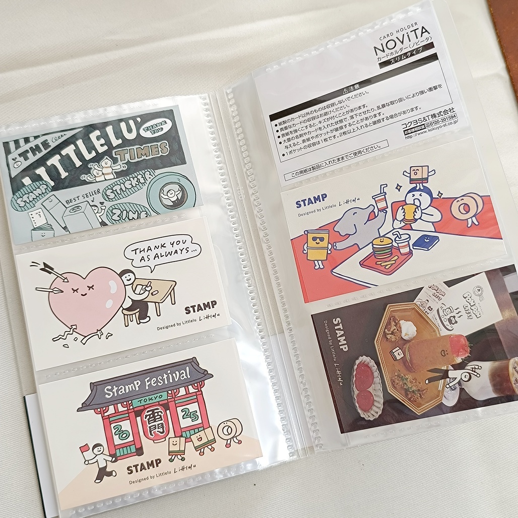 KOKUYO．NOViTA 名片 收納資料夾 長型3格180枚 三色