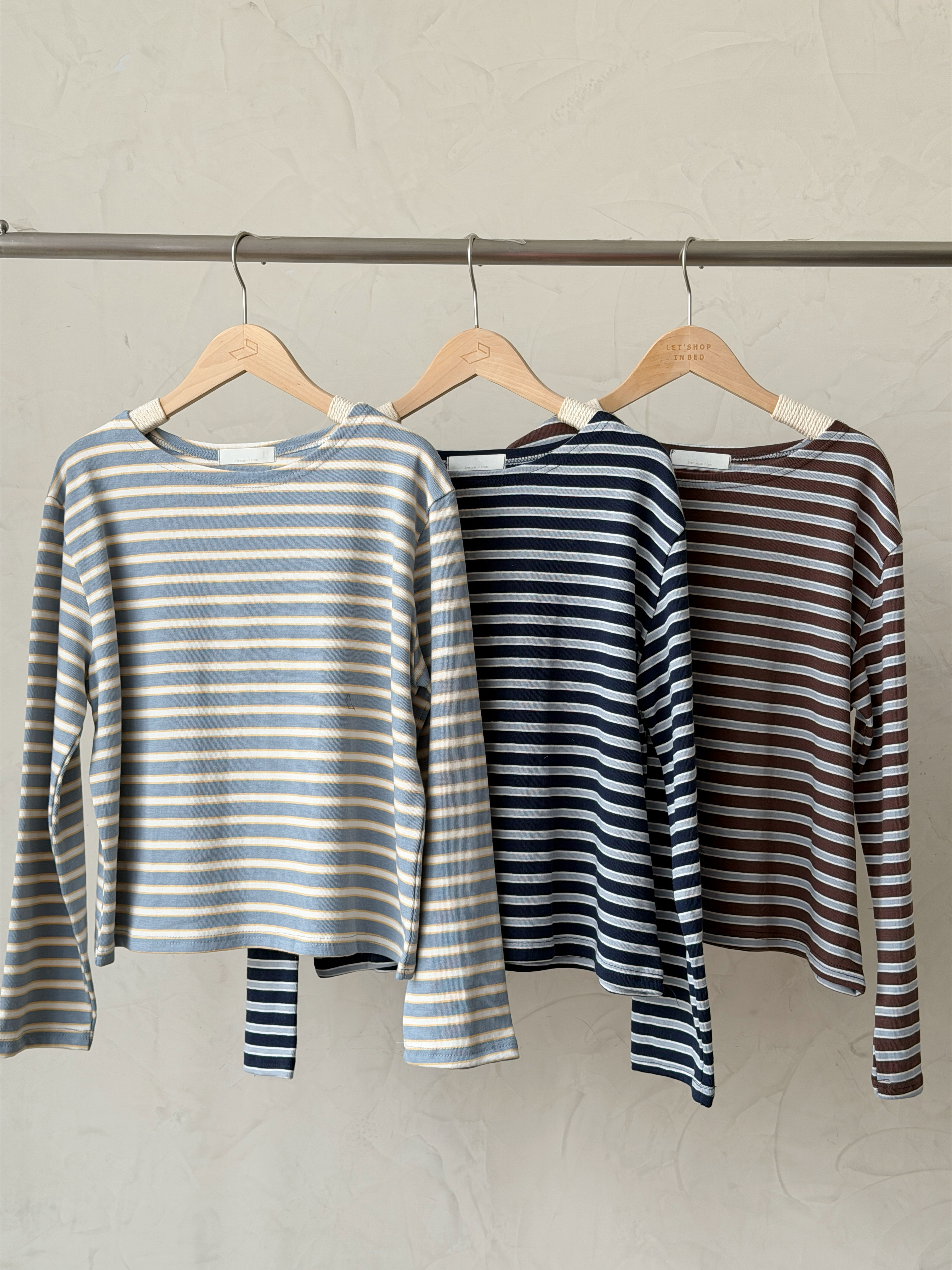 KR452 薄薄超韓拼色TOP-3色