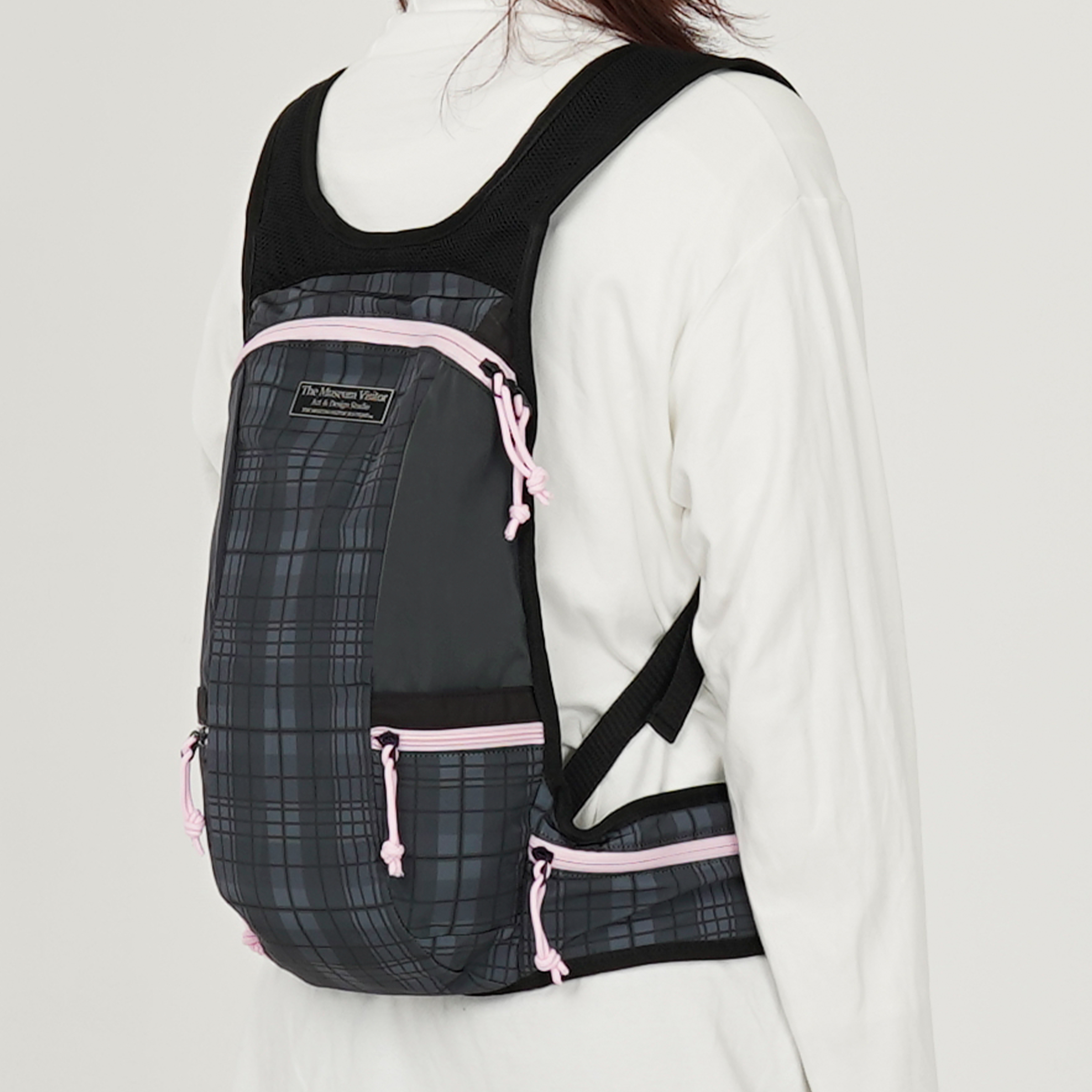 THE MUSEUM VISITOR CHECK PRINTED MOUNTAINEERING BACKPACK - 25FW