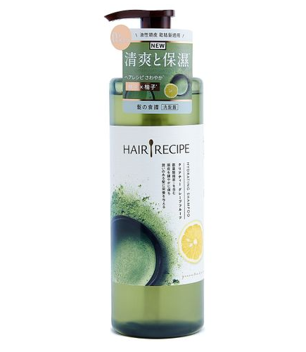 Hair Recipe 髮食譜綠茶柚子淨油保濕水感洗髮露 530ml