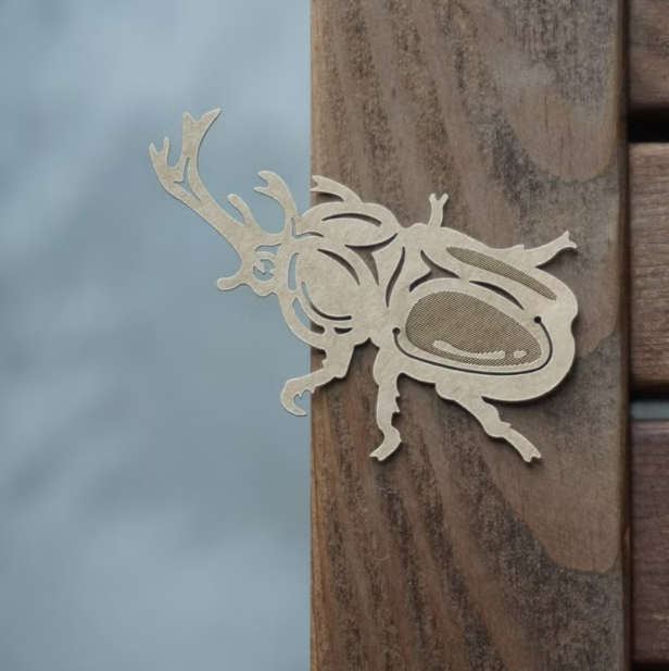 麥麥動物園 獨角仙 紙雕書籤｜MARK TAIWAN 臺灣