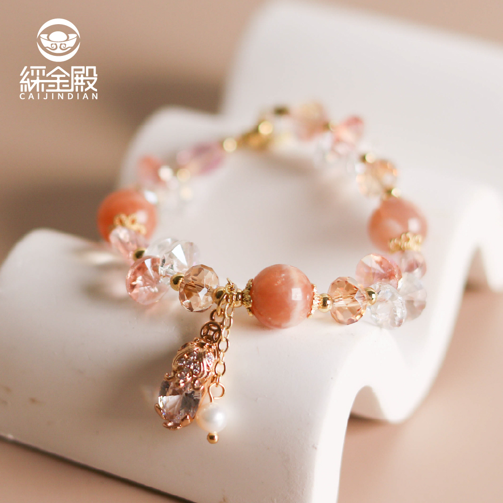 招財聚富貔貅太陽石開運手珠｜辟邪轉運｜阻擋小人｜求財｜事業運【綵金殿】