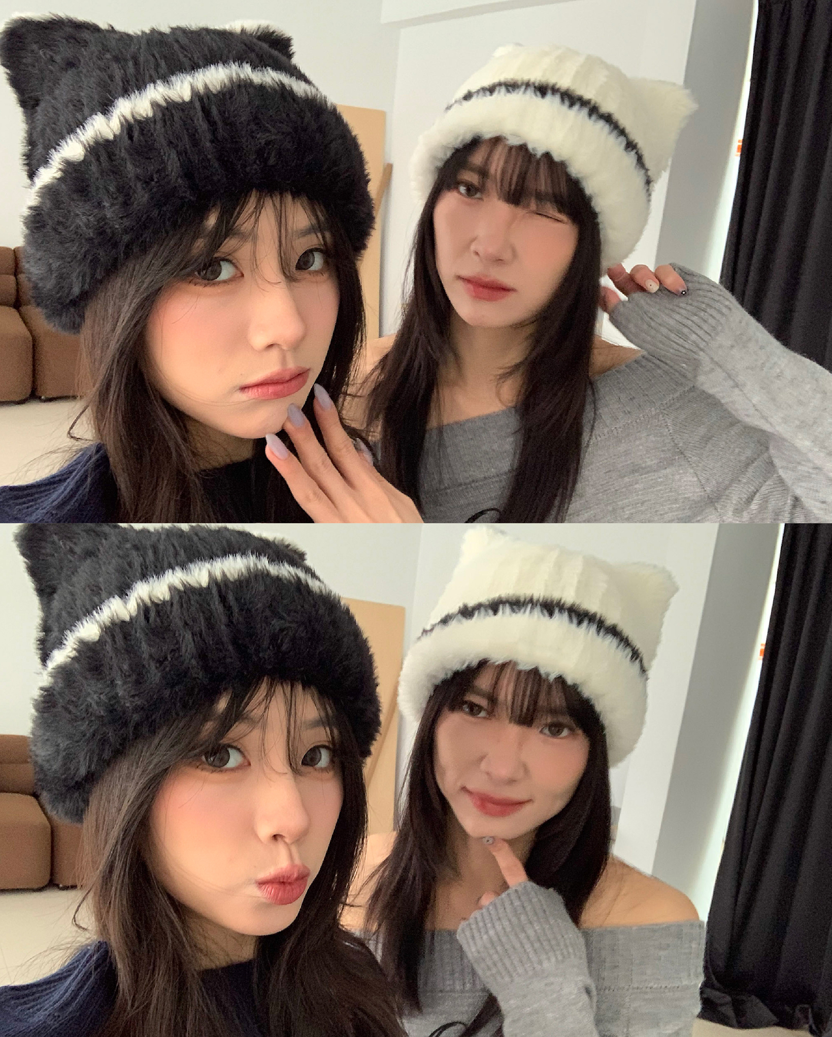 ISA_kitty girl<3 今年必備誰戴誰可愛貓耳毛帽_61013