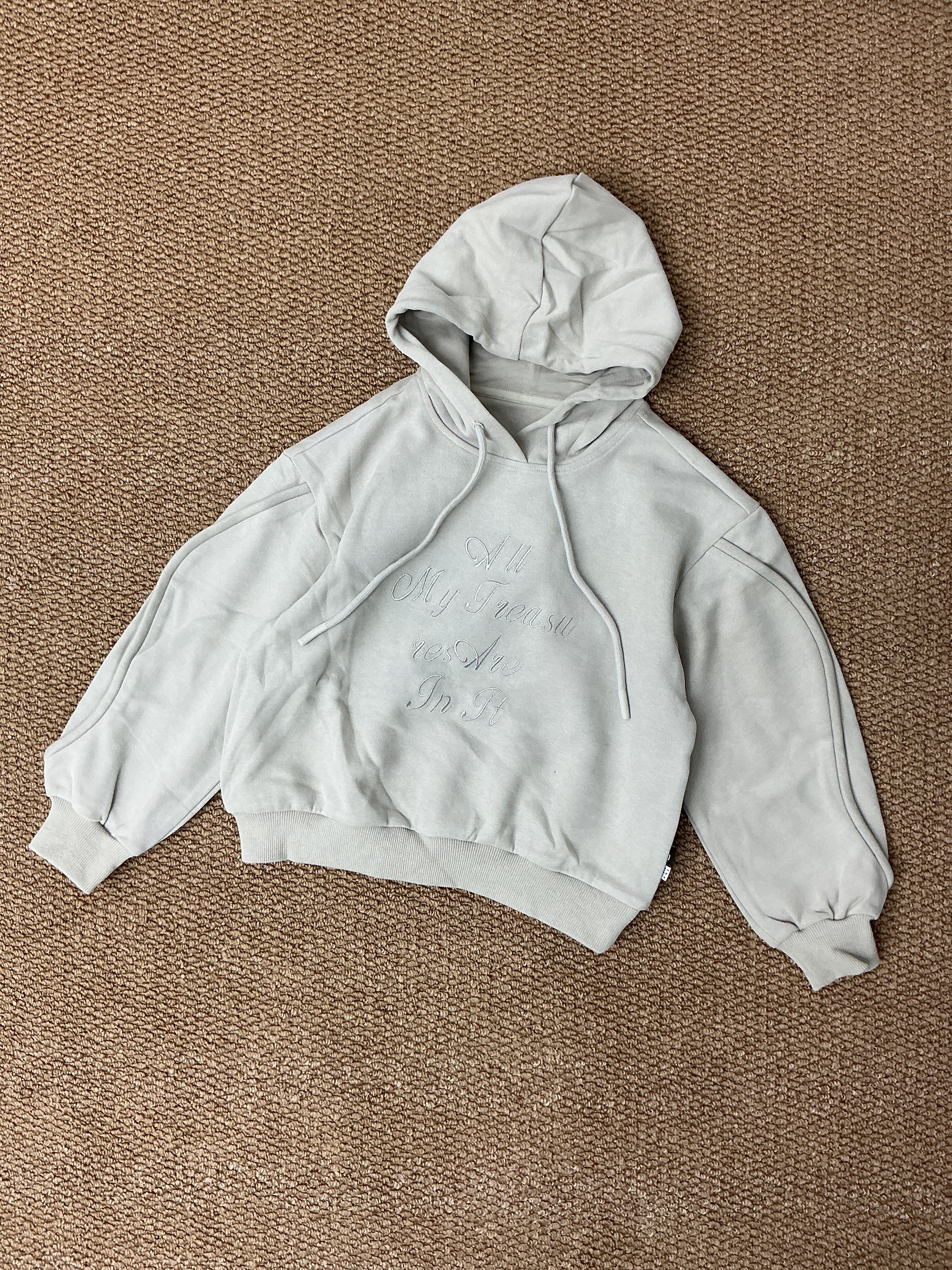 A04112設計師品牌刺繡字母帽T