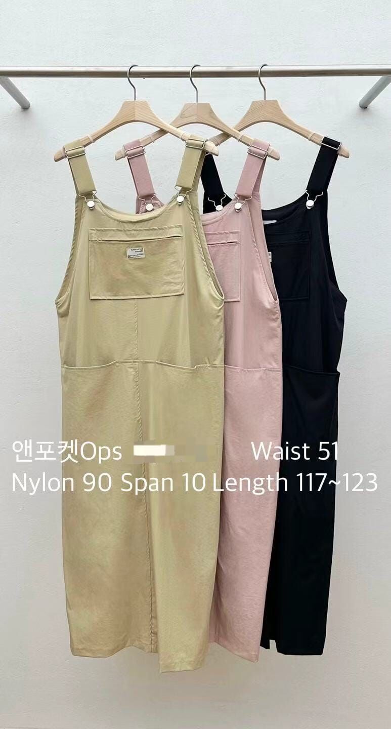 RE5406 工裝可調肩帶連身裙 *特價* (優惠碼同充值購物金不適用)