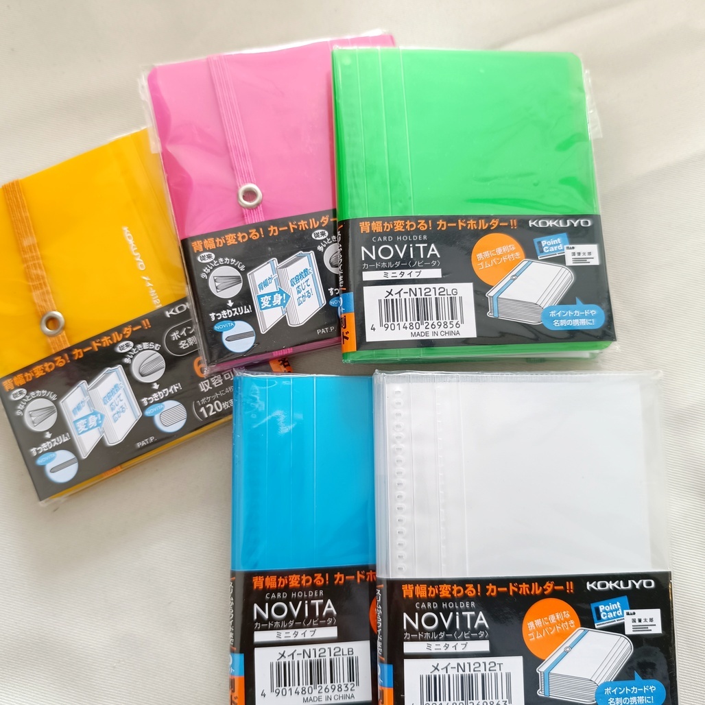 KOKUYO．NOViTA 名片 收納資料夾 迷你單格60枚 共五色