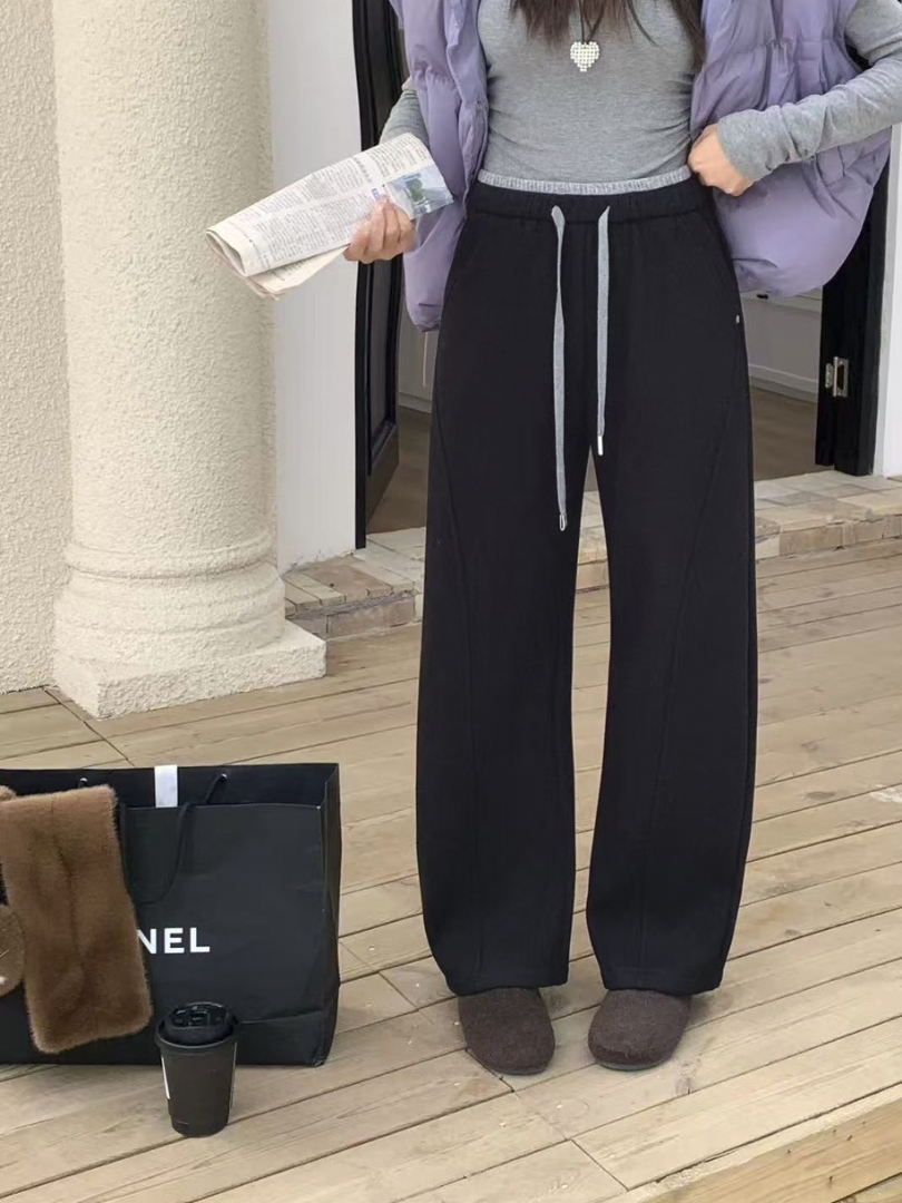 寒流來也能時髦的抓絨褲子