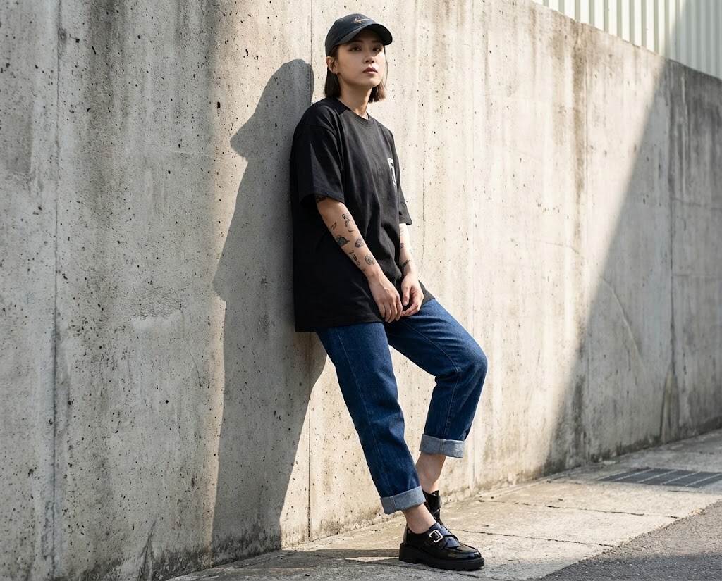 英倫風格穿搭推薦 Sanly Joy 孟克厚底樂福鞋，經典雙扣環設計搭配輕量厚底，修飾寬腳板同時增高顯瘦，是喜愛復古個性風格女生的必備單品。