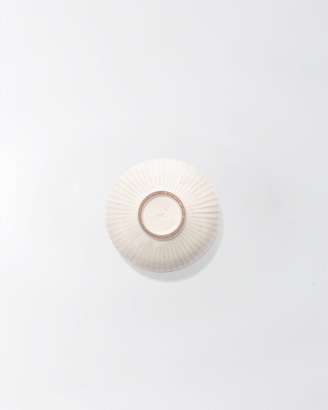 Solum 刻紋圓碗 S 粉引｜studio m'