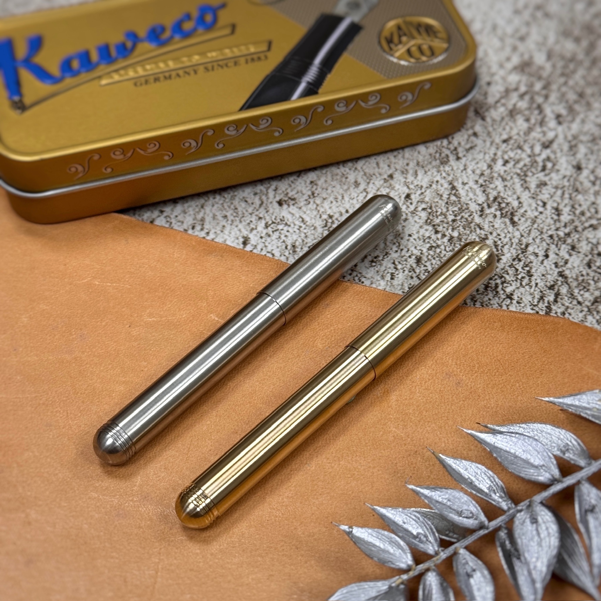 德國 KAWECO ｜ Liliput 迷你手帳鋼筆 黃銅 不銹鋼