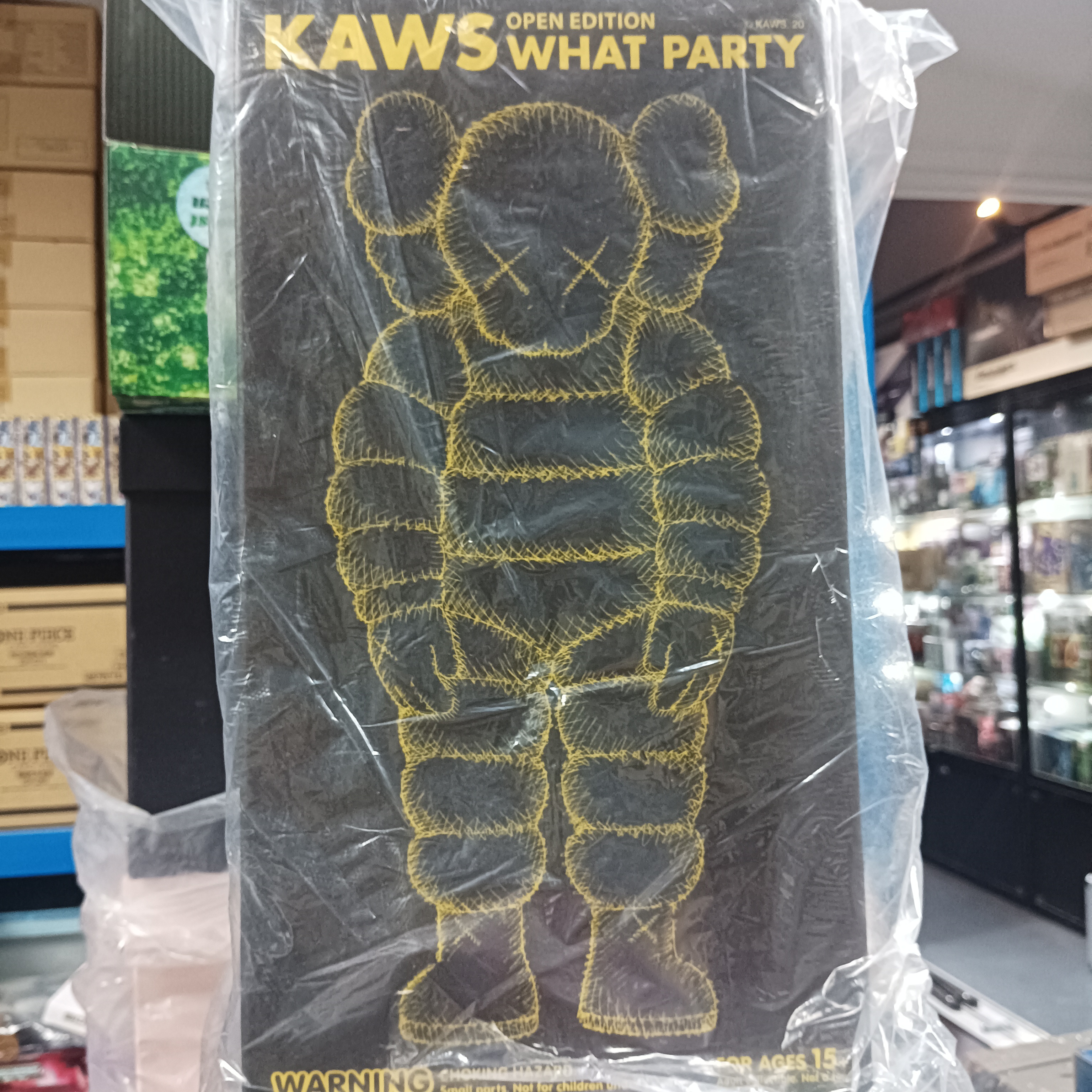 寄賣-Kaws Medicom Toy Open Edition "What Party" Yellow