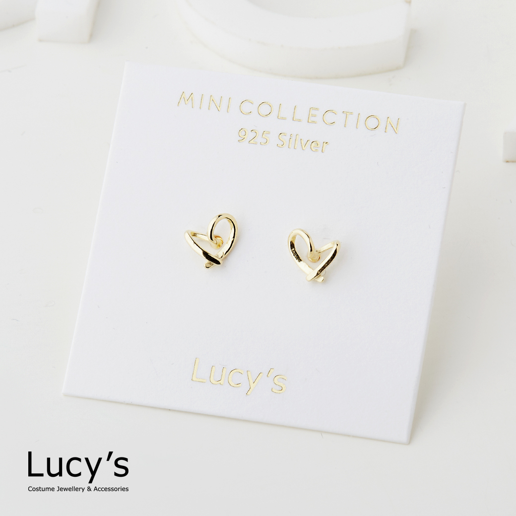 *925純銀〔輕銀系列〕愛情線索 耳環 (二色) (126180/126181)