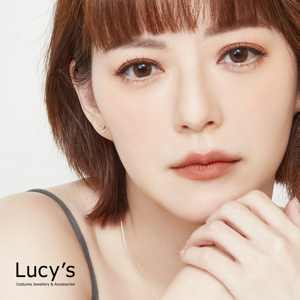 *925純銀〔輕銀系列〕愛情線索 耳環 (二色) (126180/126181)