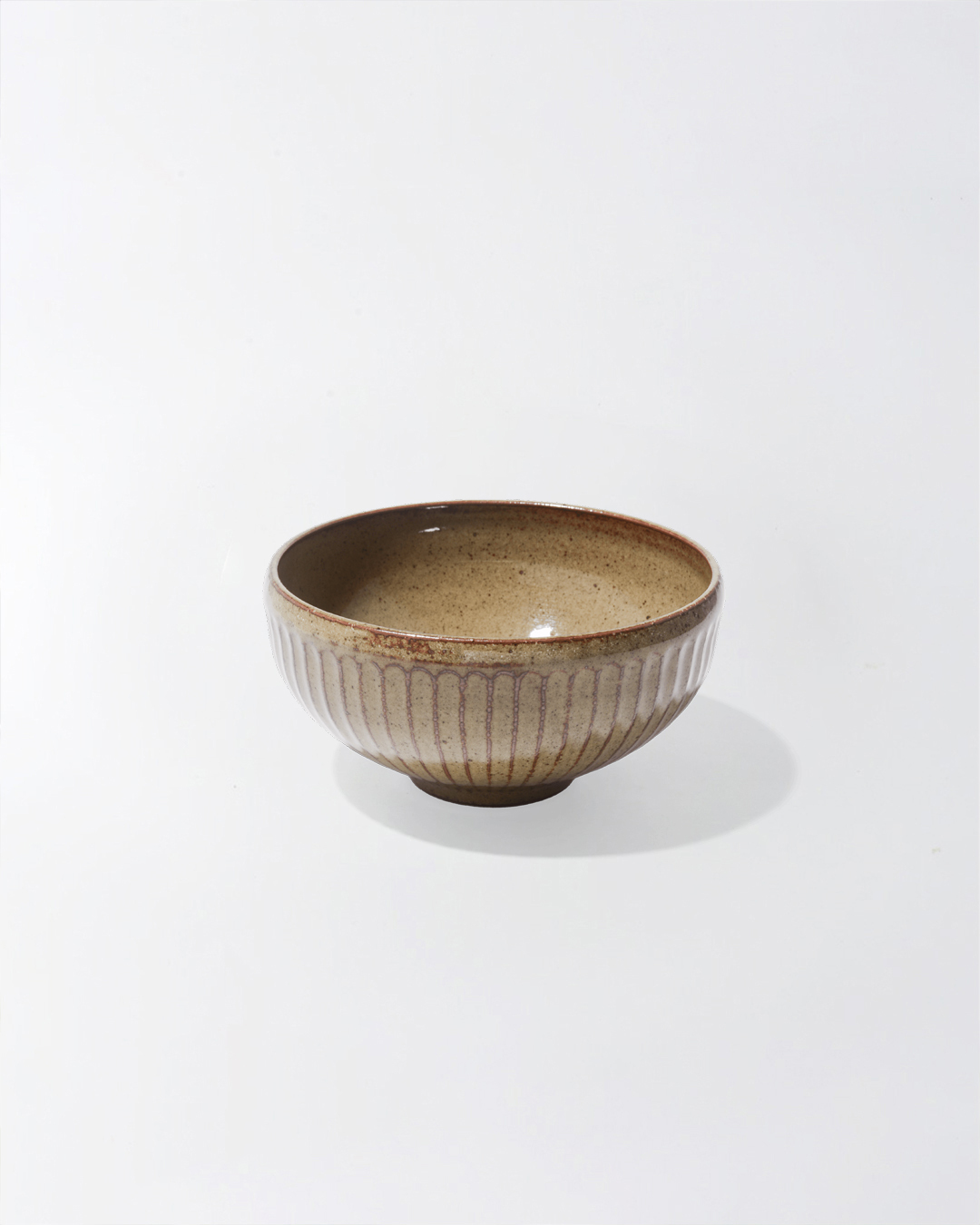 Solum 刻紋圓碗 L 灰汁｜studio m'