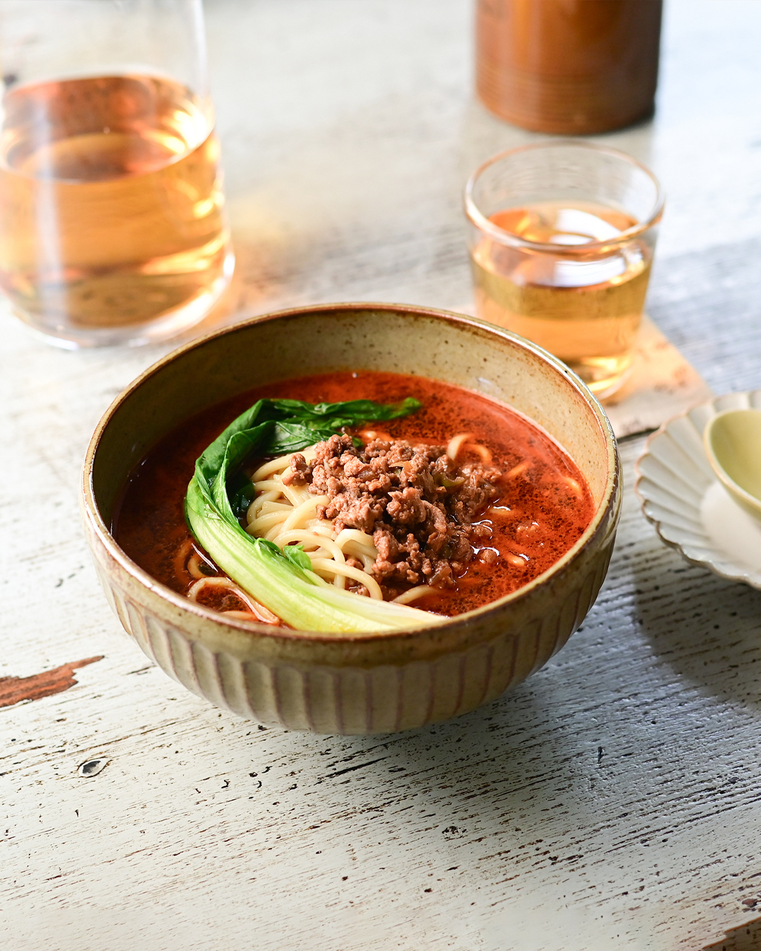 Solum 刻紋圓碗 L 灰汁｜studio m'