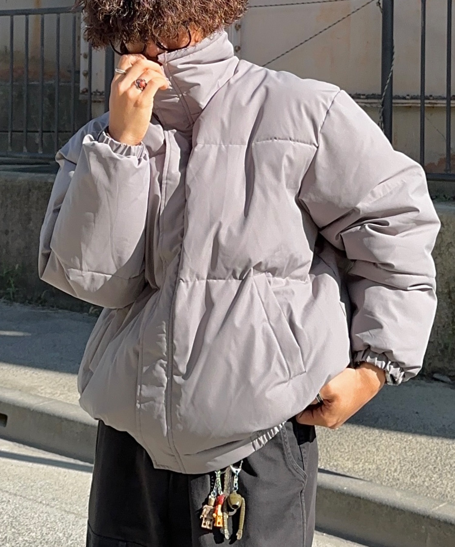 日本 PICSAS 高領 加厚 寬鬆 羽絨外套 三色