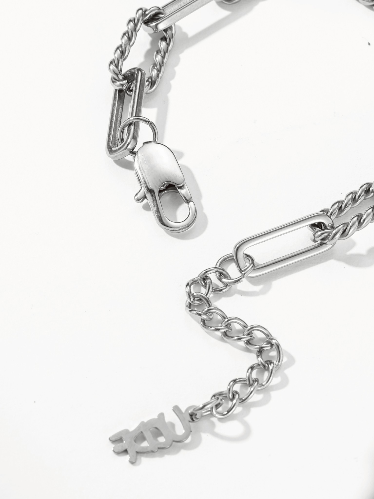 UCDF麻花拼接 簡約高級 環環相扣 手鍊 UCB005