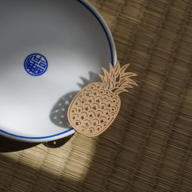 麥麥植物園 鳳梨 紙雕書籤｜MARK TAIWAN 臺灣