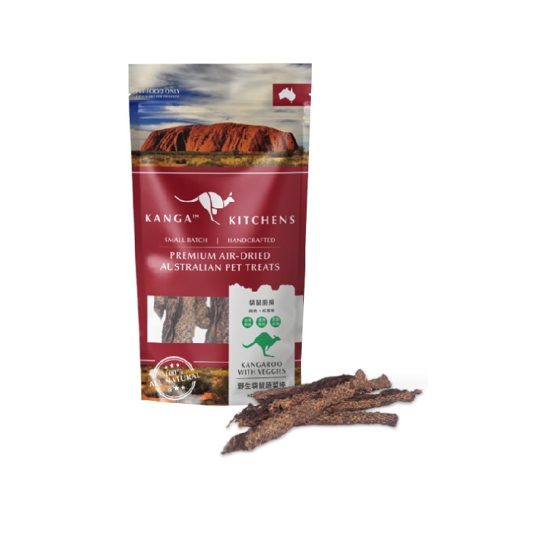 袋鼠廚房 - 烘焙野生袋鼠蔬菜棒 50g 犬貓用