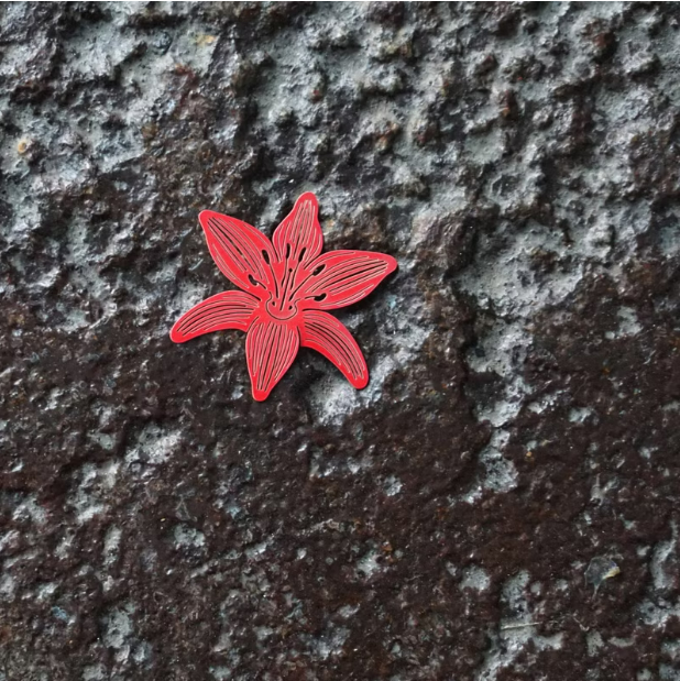 麥麥植物園 百合 紙雕書籤｜MARK TAIWAN 臺灣