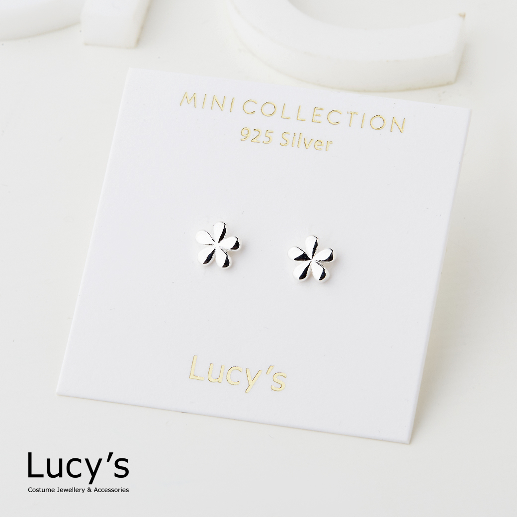 *925純銀〔輕銀系列〕日系小花 耳環 (126464)